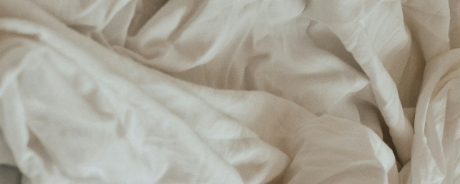 Draps en coton froissés