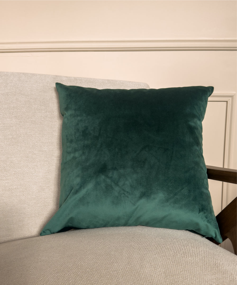 Coussin en velours couleur sapin #Couleur_Sapin