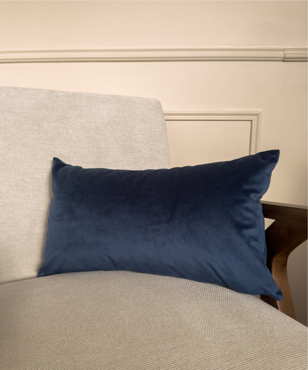 Coussin en velours couleur marine #couleur_marine