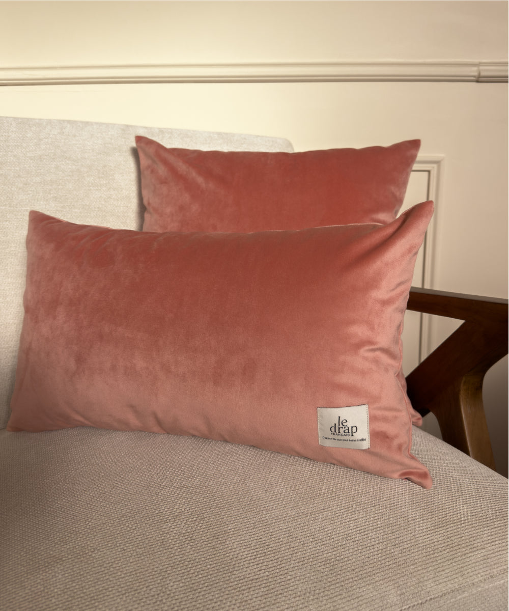 Coussin en velours couleur rose
#couleur_rose