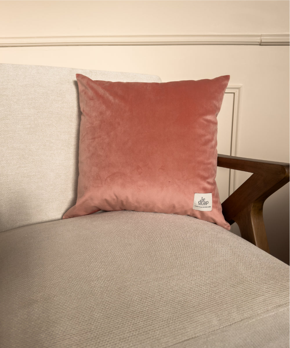 Coussin en velours couleur rose
#couleur_rose