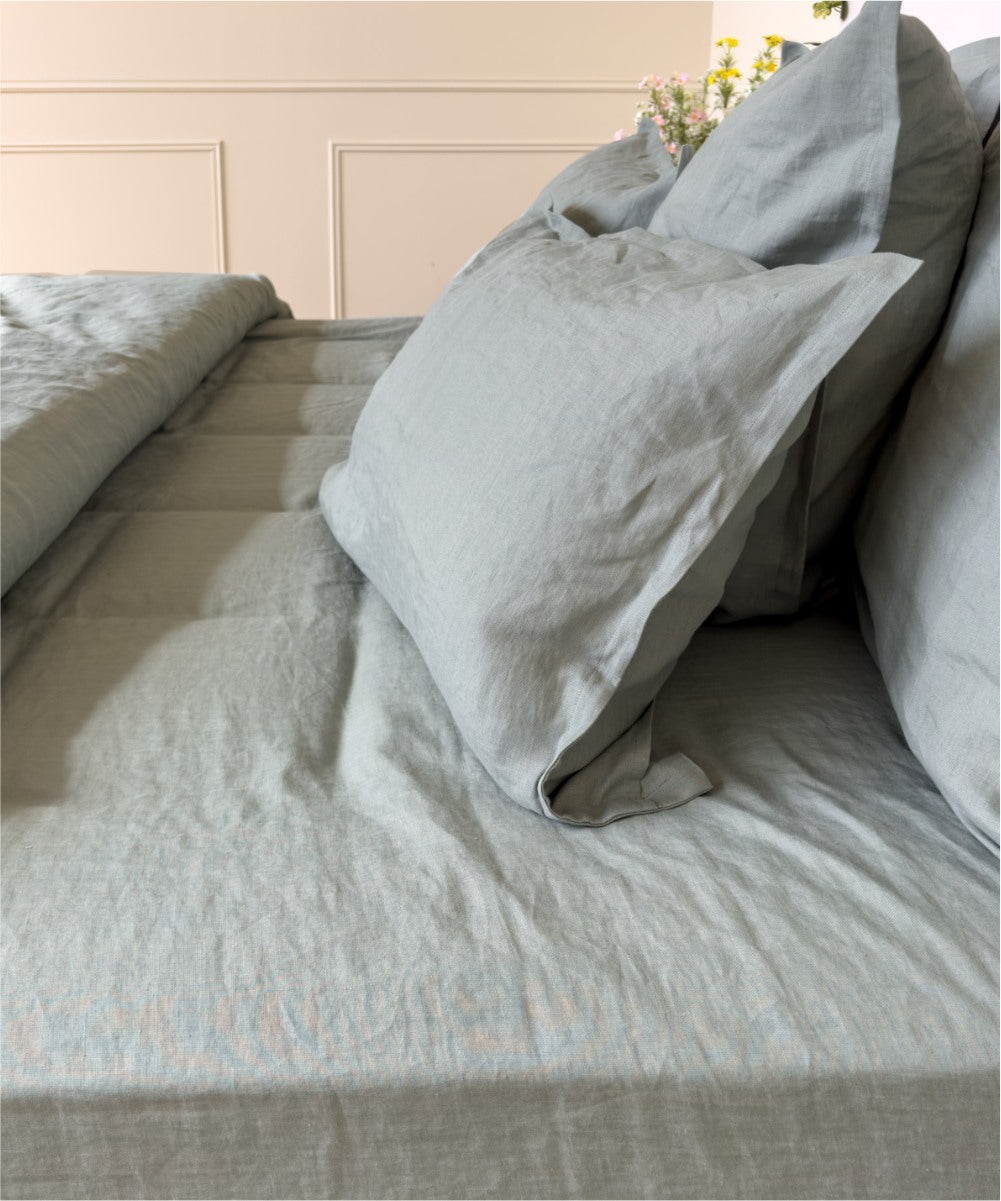 Drap-housse en lin - Parfait pour les matelas épais - Fabrication Vosgienne