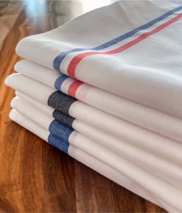 Lots de torchons Le Drap Français 100% coton