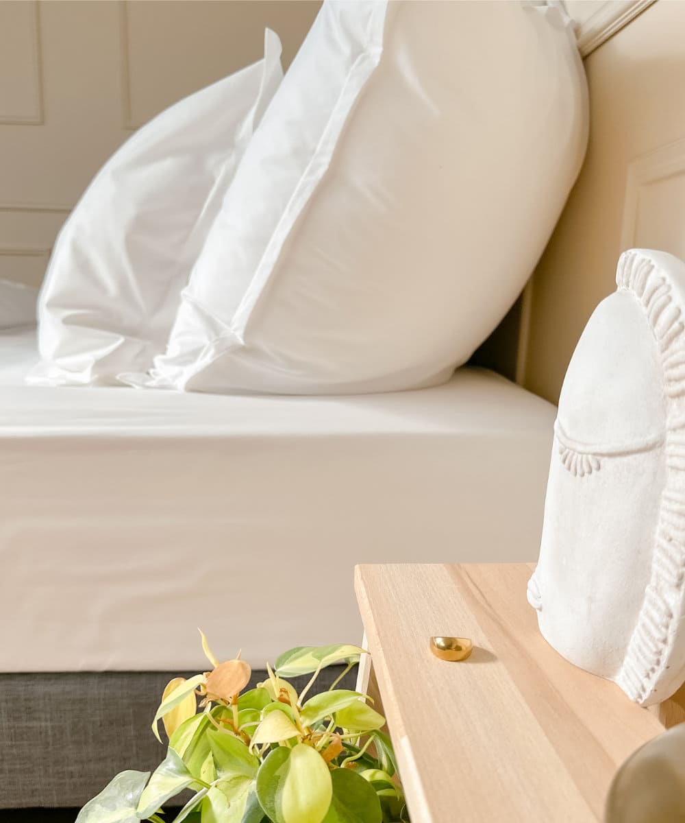 Taies d'oreiller en percale de coton BIO - Coloris blanc - Le Drap Français