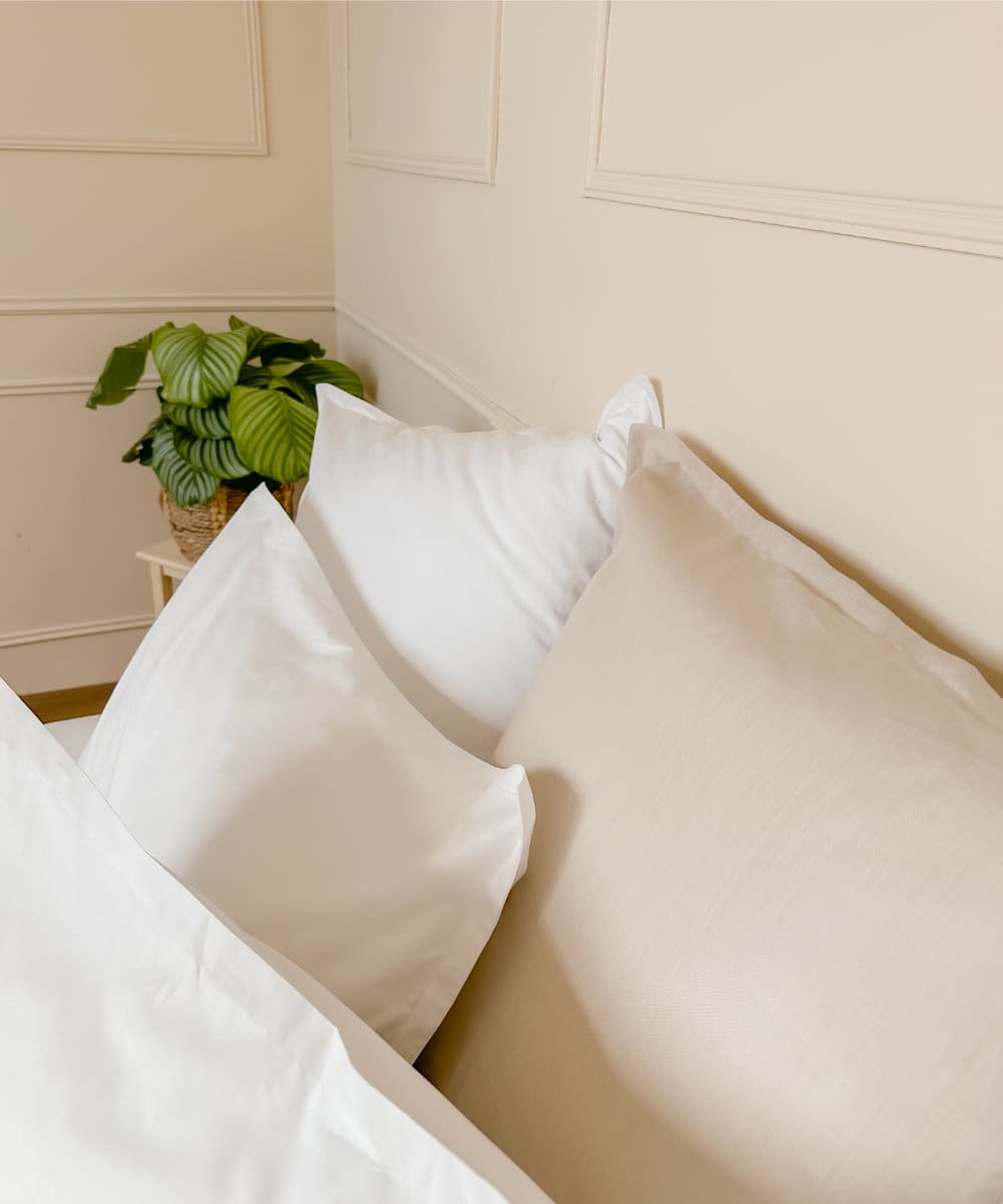 Drap plat en percale de coton bio - Coloris blanc - le drap français #couleur_blanc
