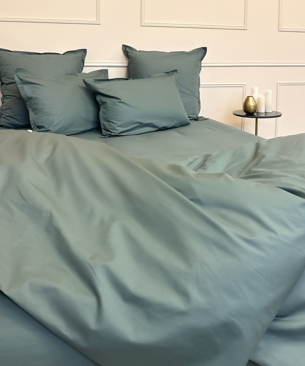 Percale_de_coton_BIO_- _Coloris_vert_sapin
