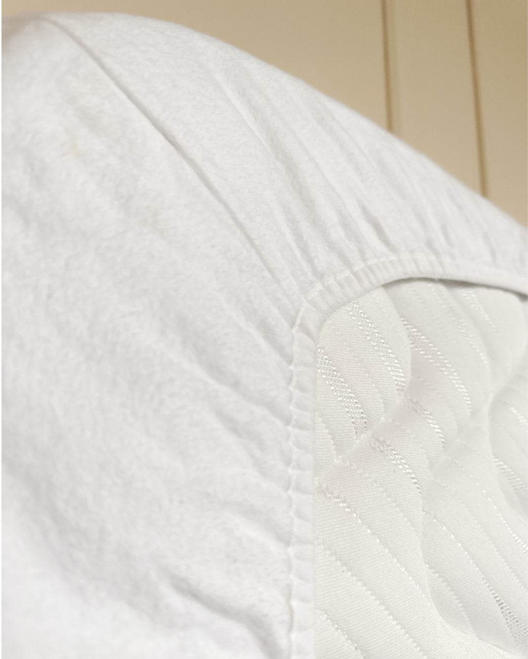 Protège matelas haut de gamme en coton recyclé - Grands bonnets - Made in france