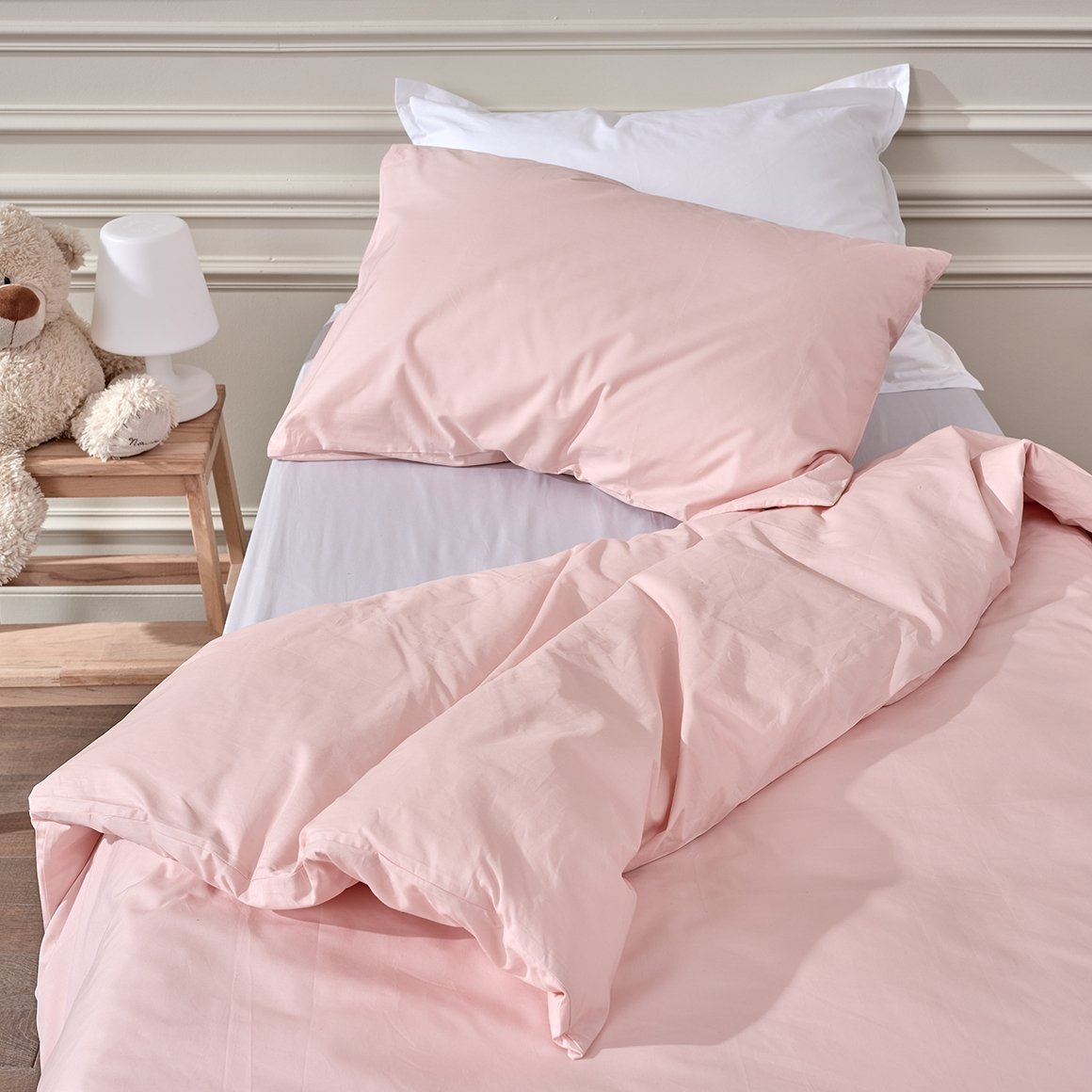 Drap-housse bébé et enfant - Percale de coton bio - Le Drap Français