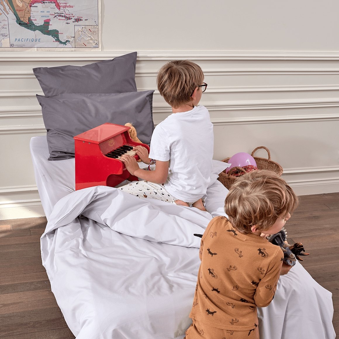 Drap-housse bébé et enfant - Percale de coton bio - Le Drap Français