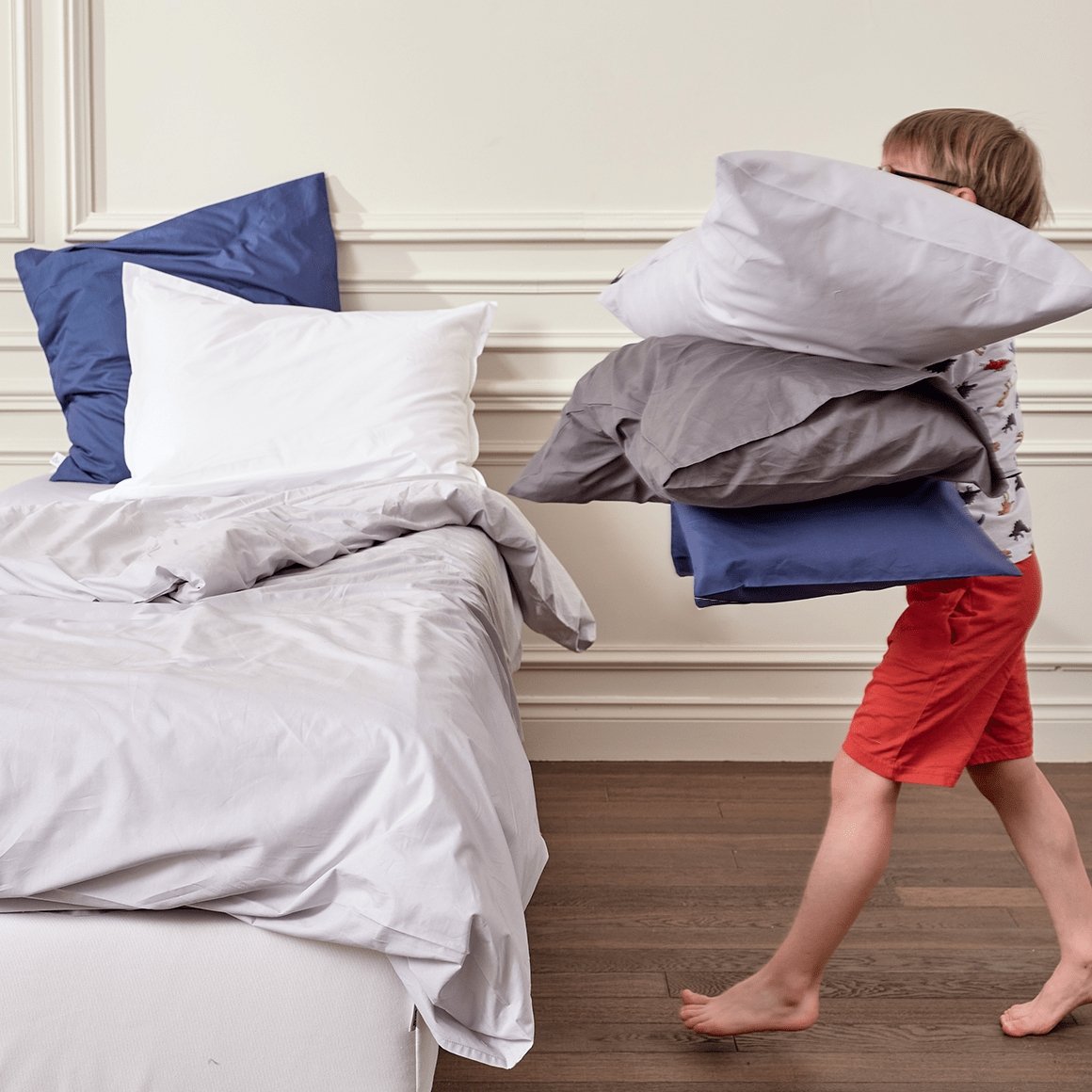 Taie d'oreiller enfant - Percale de coton bio - Le Drap Français