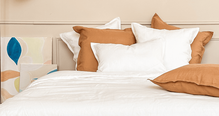 Linge de lit en lin blanc - collection signature
