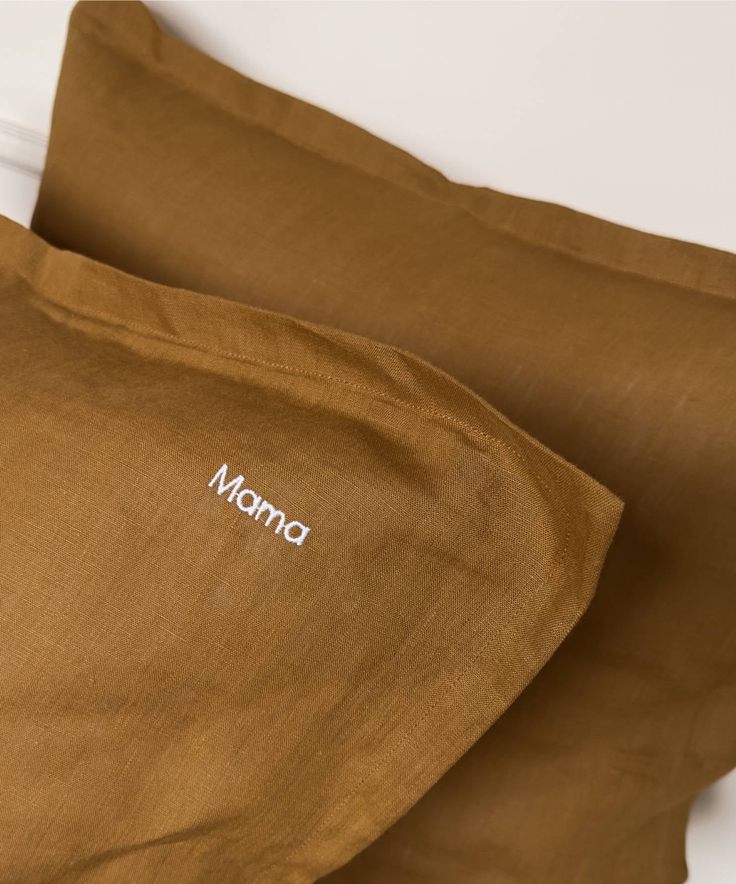Linge de lit en lin - Parure : housse de couette, drap et taie - Coloris bronze - le drap français 