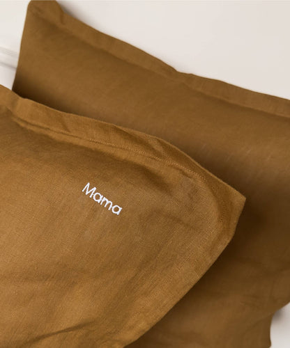 Linge de lit en lin - Parure : housse de couette, drap et taie - Coloris bronze - le drap français 