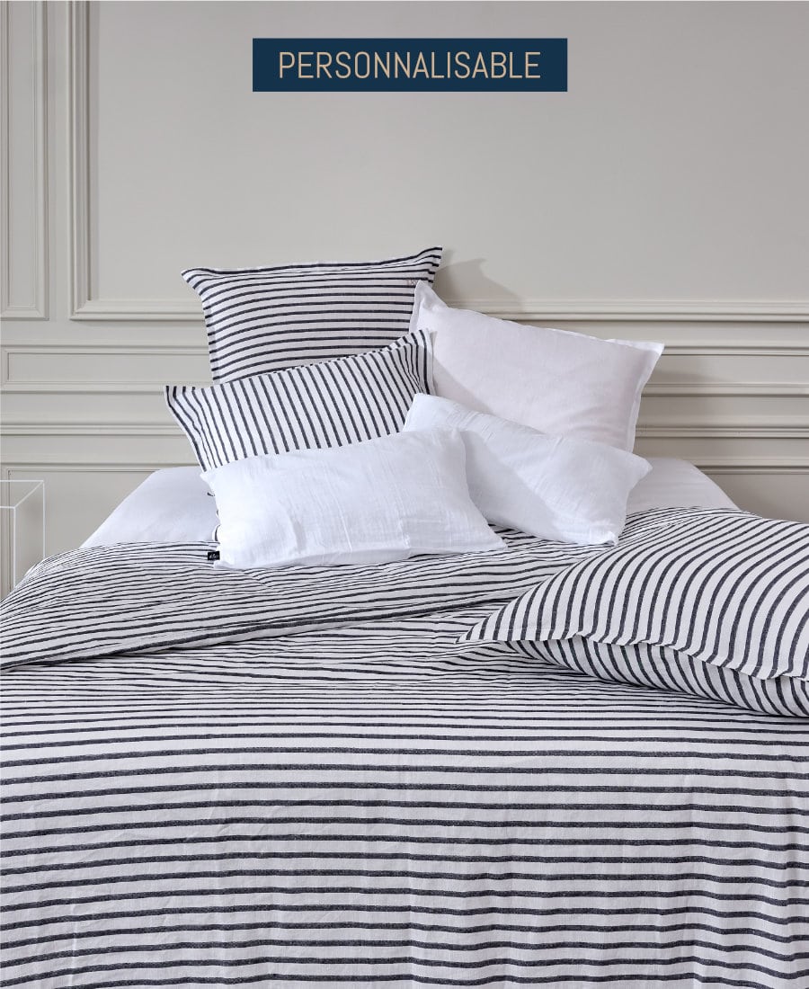 Parure de lit en lin lavé français - qualité premium - le drap francais