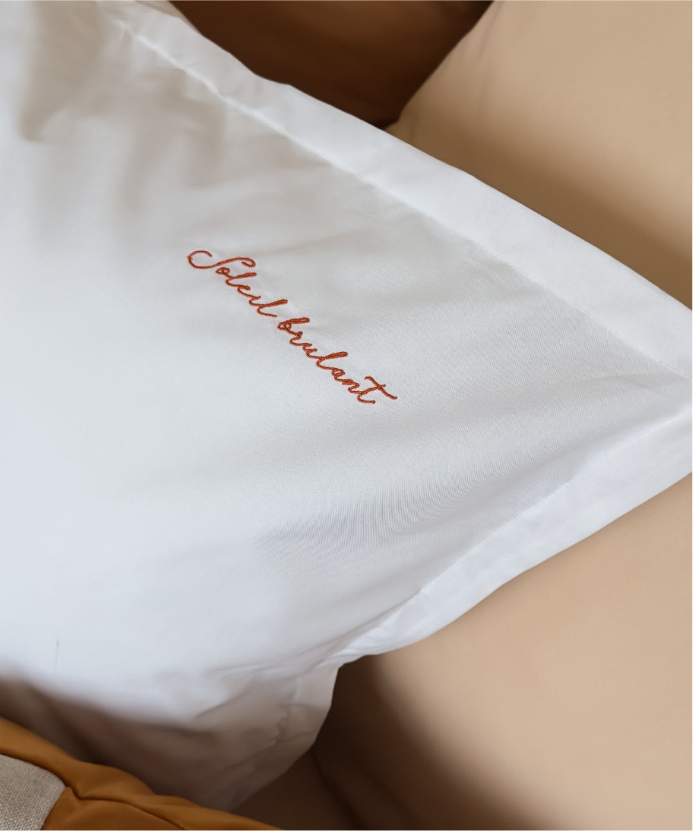 Lot de 2 taies d'oreiller Percale de coton bio