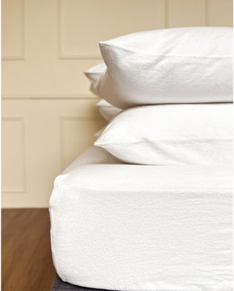 Protège matelas haut de gamme en coton recyclé - Made in france 